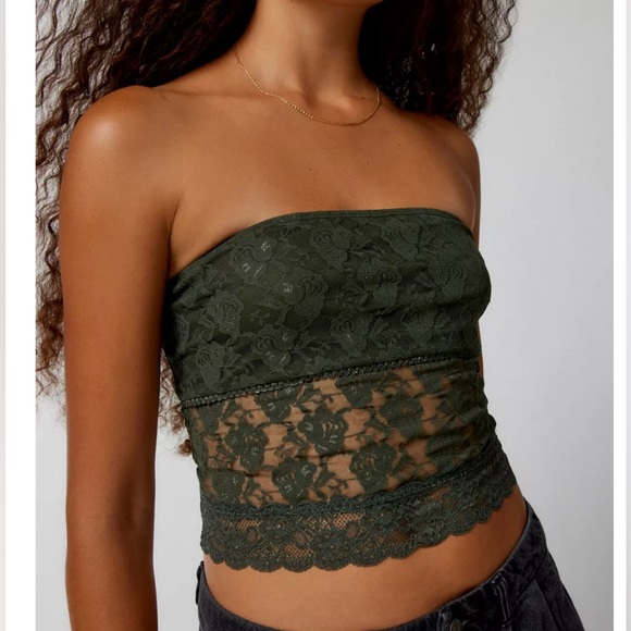 Urban Outfitters Lace Tube Top - Picture 1 of 8